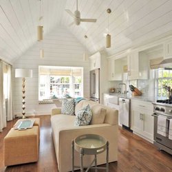 Ackceptional Luxury Nantucket Rentals - The open & spacious living area of the Eliza cottage.