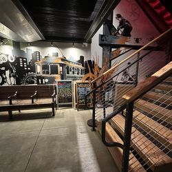 Six Car Pub & Brewery - Stairs to rooftop area
