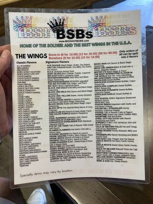 Menu photo 2 Big Shot Bobs Uniontown, PA