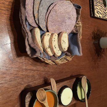 Los Danzantes - Bread and tortillas with delicious salsa and watermelon butter. - Mexican Near Me - Oaxaca, OAX Los Danzantes - Bread and tortillas with delicious salsa and watermelon butter. - Mexican Near Me - Oaxaca, OAX