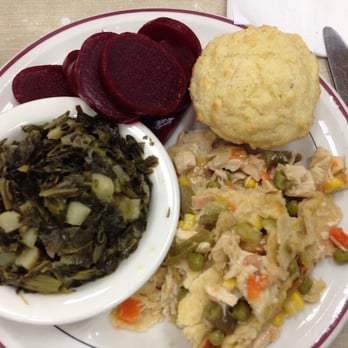 Hoskins Drug Stores - Chicken Pot Pie with beets and Turnip Greens (excellent!) - Drugstores Near Me - Clinton, Tennessee