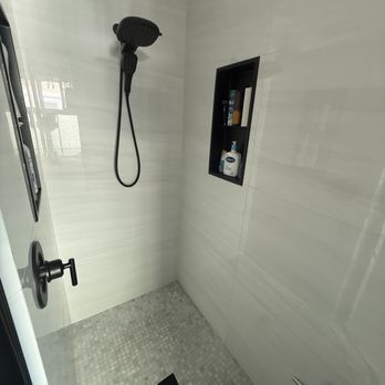 Pacific Coast Tile - Tiled shower and floor. - Flooring Near Me - Petaluma, California Pacific Coast Tile - Tiled shower and floor. - Flooring Near Me - Petaluma, California