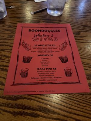 Menu photo 1 Boondoggles Pub El Lago, TX