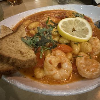Hideaway House - Shrimp Gnocchi (gluten free) and gluten free bread. - Pizza Near Me - Sedona, Arizona Hideaway House - Shrimp Gnocchi (gluten free) and gluten free bread. - Pizza Near Me - Sedona, Arizona