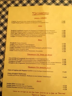 Menu photo 2 Trattoria Toscana Potsdam Potsdam, BB Menu photo 2 Trattoria Toscana Potsdam Potsdam, BB