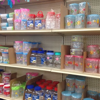 Howdy Bargain Center - One section of containers, they have a sh*t ton. - Discount Store Near Me - Buena Park, California