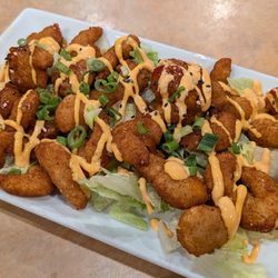 Thai Basil - Bang bang shrimp - I am not a fan of the breading or the small shrimp.