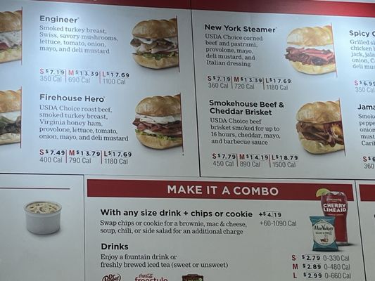 Menu photo 3 Firehouse Subs Hesperia, CA
