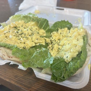Bry’s Bagels - Egg salad bagel on onion bagel - Bagels Near Me - Glendora, California Bry’s Bagels - Egg salad bagel on onion bagel - Bagels Near Me - Glendora, California