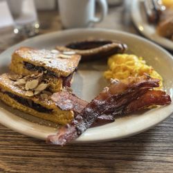 Homemade - The "Perfect Platter" with blueberry-stuffed French toast.