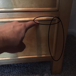 The right piece is the one that got hit and fell off, the top one got a giant gap and no longer closes all the way. The right piece is the one that got hit and fell off, the top one got a giant gap and no longer closes all the way.