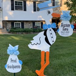 Poolesville Stork Sign Rentals-Flying Storks-(301)606-3091