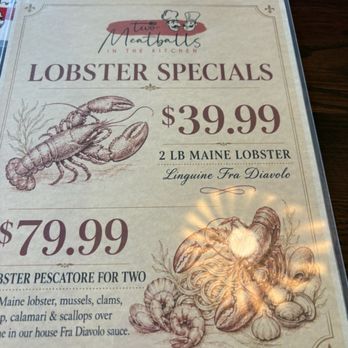 Two Meatballs in the Kitchen - Trying the lobster - Italian Near Me - Naples, Florida Two Meatballs in the Kitchen - Trying the lobster - Italian Near Me - Naples, Florida