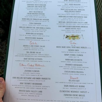 Clementine - Menu - Mediterranean Near Me - Yountville, California
