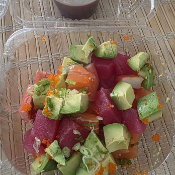 Chim Authentic Thai & Sushi - Poke with spicy sauce on side togo - Sushi Bars Near Me - Plantation, Florida