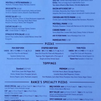 Rance's Chicago Pizza - Menu (will change with time) - Pizza Near Me - Long Beach, California Rance's Chicago Pizza - Menu (will change with time) - Pizza Near Me - Long Beach, California