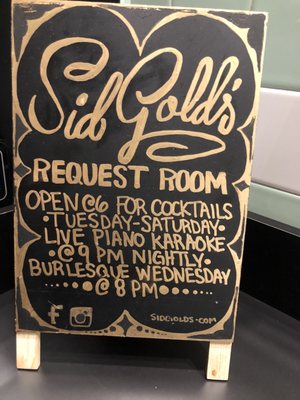 Sid Gold’s Request Room by null