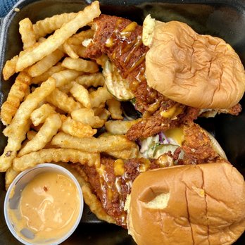 Dave's Hot Chicken - Dave's #2 2 Sliders w/ Fries - Chicken Shop Near Me - Clackamas, Oregon Dave's Hot Chicken - Dave's #2 2 Sliders w/ Fries - Chicken Shop Near Me - Clackamas, Oregon