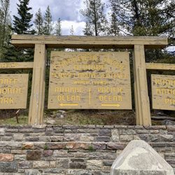 Kootenay National Park - This is the Continental Divide sign starting out Kootenay NP near the Banff area.