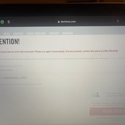 Domino's Pizza - Online Orders not working and nobody answering at the store