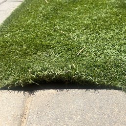 Turf separating at the paver border. Turf separating at the paver border.