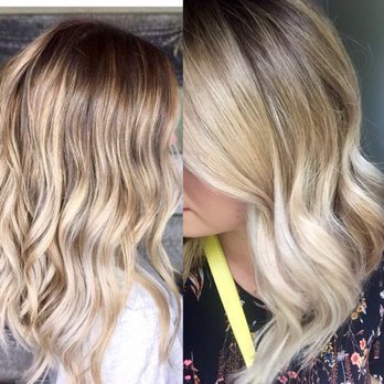 Salon Ish - Done by Kimberly. Left is inspo (her work too) Right is my hair - Hair Salons Near Me - Puyallup, Washington Salon Ish - Done by Kimberly. Left is inspo (her work too) Right is my hair - Hair Salons Near Me - Puyallup, Washington