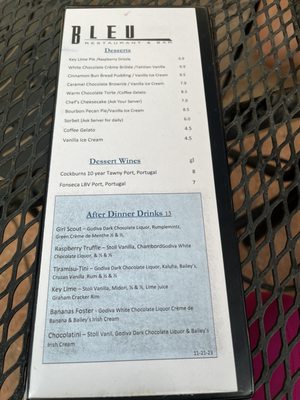 Menu photo 7 Bleu Restaurant and Bar Winston-Salem, NC