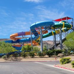 Cowabunga Canyon Waterpark - Outside of the park - the view from the parking lot - 9/17/23