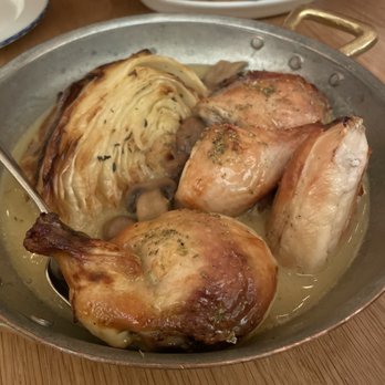 Mamakas Taverna - Brined chicken with roasted cabbage and cremini mushrooms - Greek Near Me - Toronto, Ontario Mamakas Taverna - Brined chicken with roasted cabbage and cremini mushrooms - Greek Near Me - Toronto, Ontario