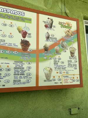 Menu photo 5 Raspados El Paraiso Tucson, AZ
