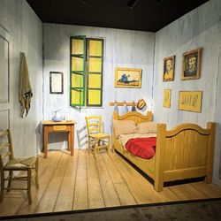Van Gogh: The Immersive Experience - Life size recreation of Van Gogh's bedroom painting.