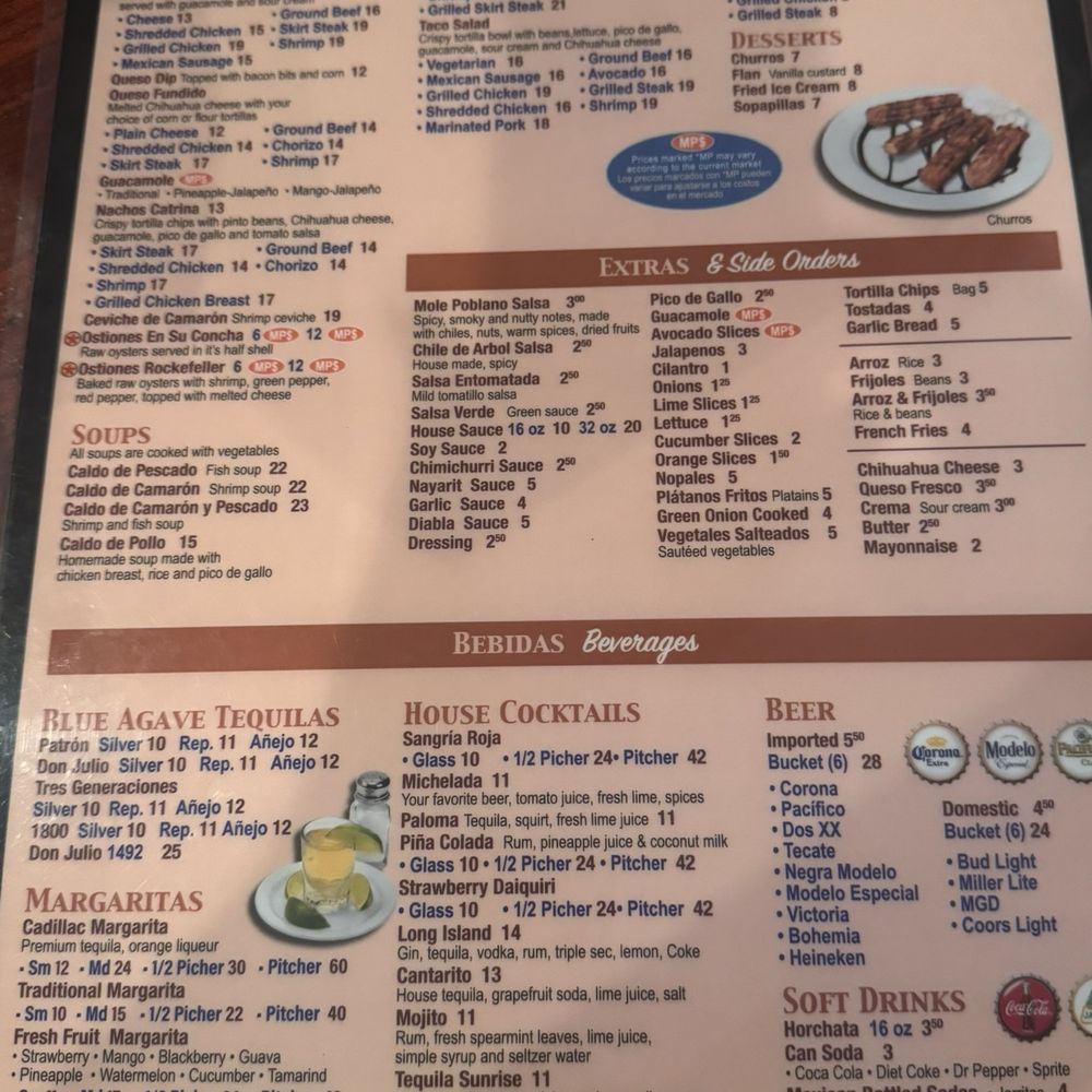 La Catrina Mexican Restaurant - Sides and drinks - Seafood Near Me - Chicago, Illinois La Catrina Mexican Restaurant - Sides and drinks - Seafood Near Me - Chicago, Illinois