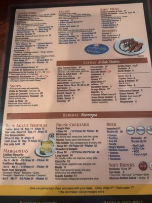 Menu photo 2 La Catrina Mexican Restaurant Chicago, IL