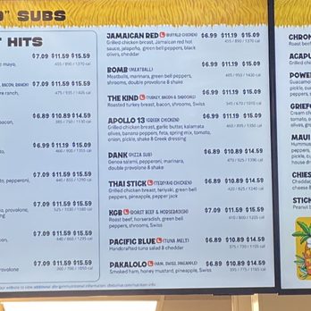 Cheba Hut "Toasted" Subs - Menu - Bars Near Me - Lincoln, Nebraska