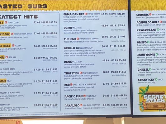 Menu photo 1 Cheba Hut "Toasted" Subs Lincoln, NE