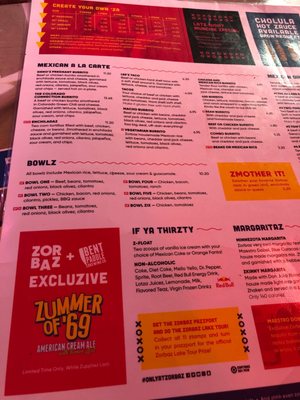 Menu photo 2 Zorbaz Detroit Lakes, MN Menu photo 2 Zorbaz Detroit Lakes, MN