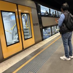Circular Quay Station - Double decker trains!