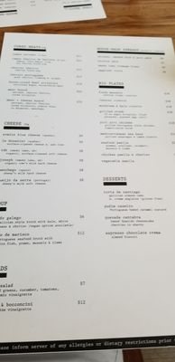 Menu photo 5 Bodega 124th Street Edmonton, AB