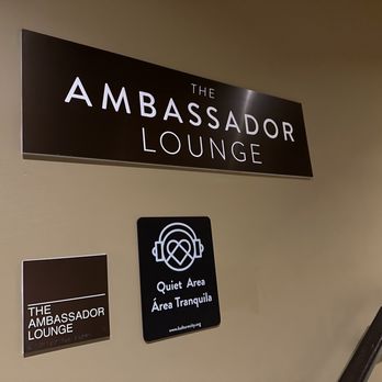 Hudson Theatre - Ambassador lounge sign - Performing Arts Near Me - New York, New York