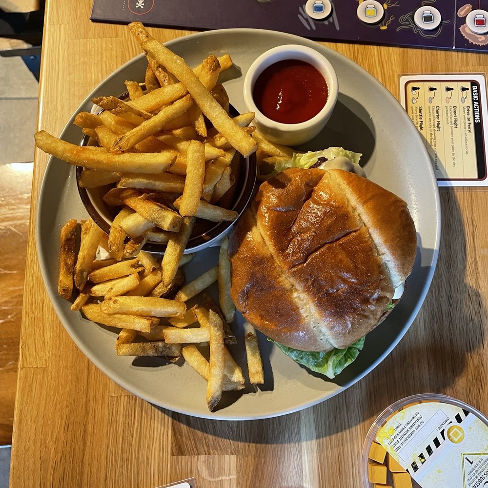 Snakes & Lattes Tucson - Cheeseburger - New American Near Me - Tucson, Arizona