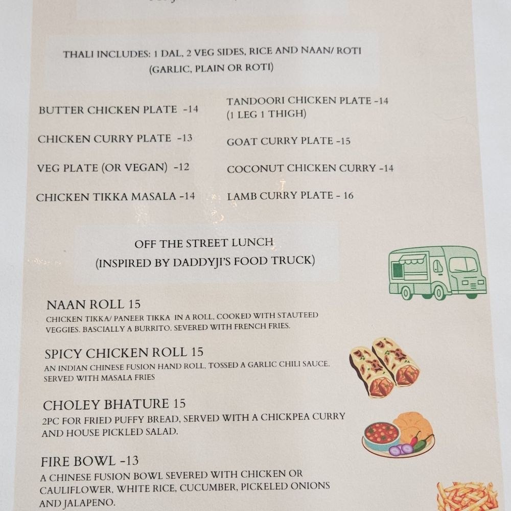 Lunch Menu (Monday-Friday) Lunch Menu (Monday-Friday)