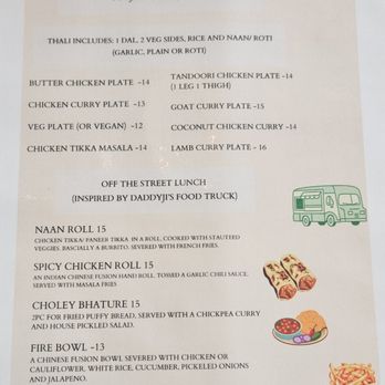 Daddy Ji Finest Indian Cuisine - Lunch Menu (Monday-Friday) - Indian Near Me - Claremont, California Daddy Ji Finest Indian Cuisine - Lunch Menu (Monday-Friday) - Indian Near Me - Claremont, California