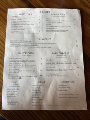 Menu photo 3 Dressel's Public House Saint Louis, MO
