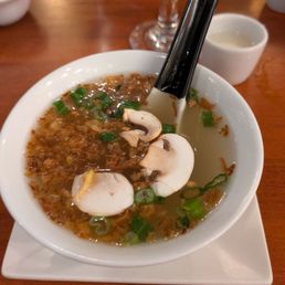 Clear soup