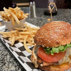 Amberstone Bar & Grill - Chicken sandwich and fries