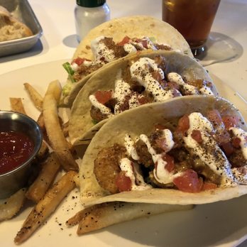 Bonefish Grill - Bang Bang Shrimp Tacos and crispy fries - Seafood Near Me - Wilmington, North Carolina