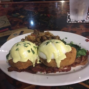 The LogOn Cafe & Pub - Crab cake eggs Benedict - Music Venues Near Me - Beaumont, Texas The LogOn Cafe & Pub - Crab cake eggs Benedict - Music Venues Near Me - Beaumont, Texas