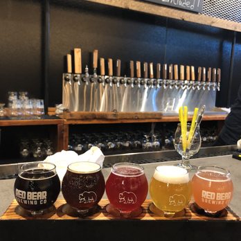 Red Bear Brewing - Flight of beers - Breweries Near Me - Washington, DC, District of Columbia Red Bear Brewing - Flight of beers - Breweries Near Me - Washington, DC, District of Columbia