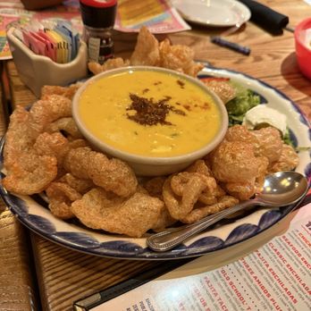 Gringo's Mexican Kitchen - Queso "Loco" with pork skins - Mexican Near Me - Cypress, Texas Gringo's Mexican Kitchen - Queso "Loco" with pork skins - Mexican Near Me - Cypress, Texas