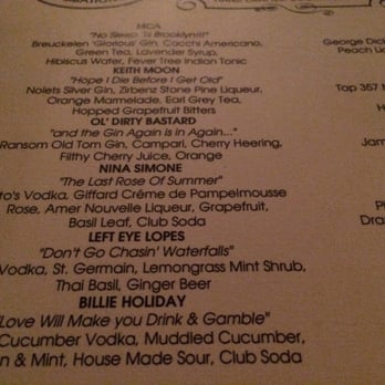 Hullabaloo - Cute little drink menu - Gastropubs Near Me - West Palm Beach, Florida